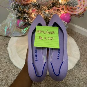 💜Rothy’s Soft Orchid Points (lavender purple), Size 12💜
